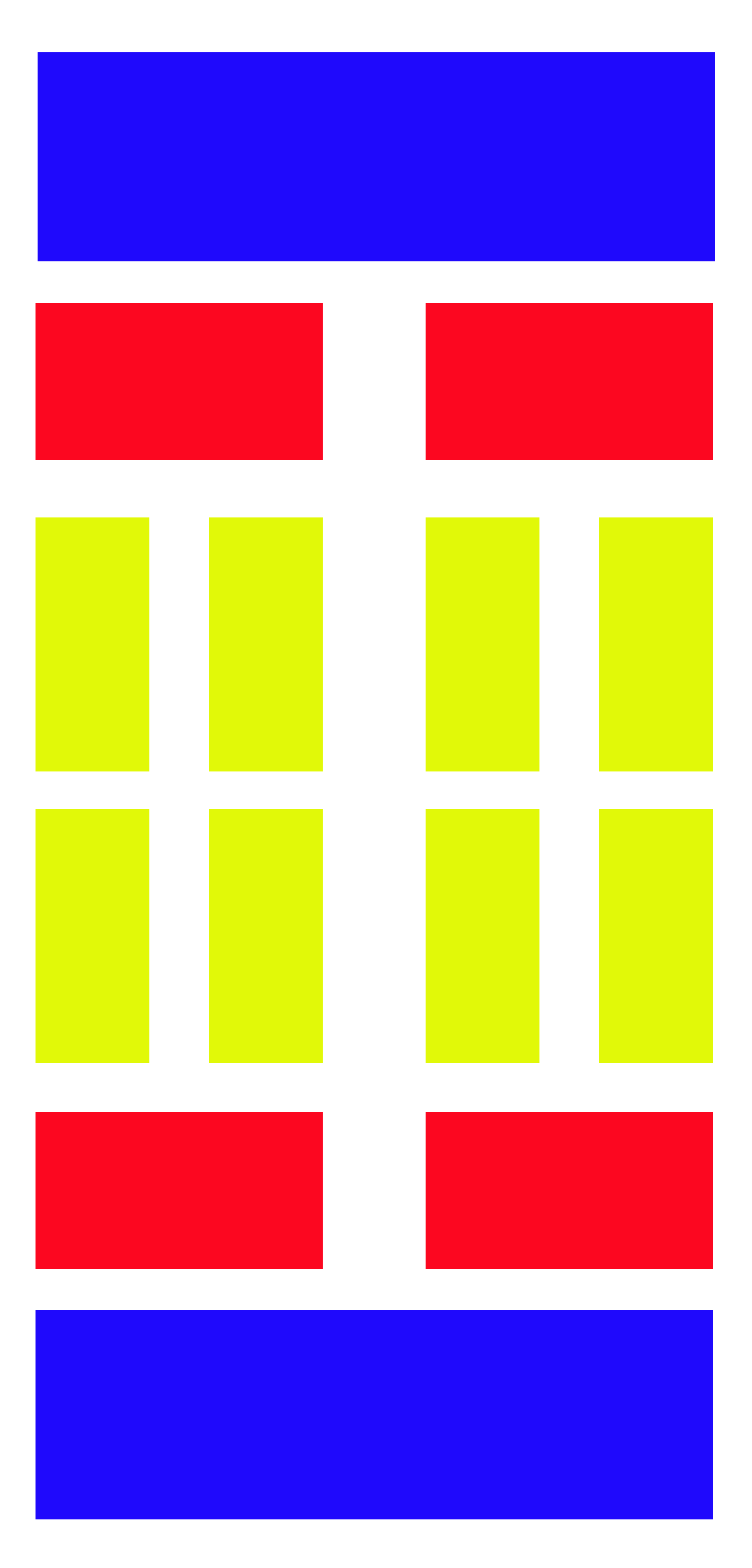 Primary Color Rectangles